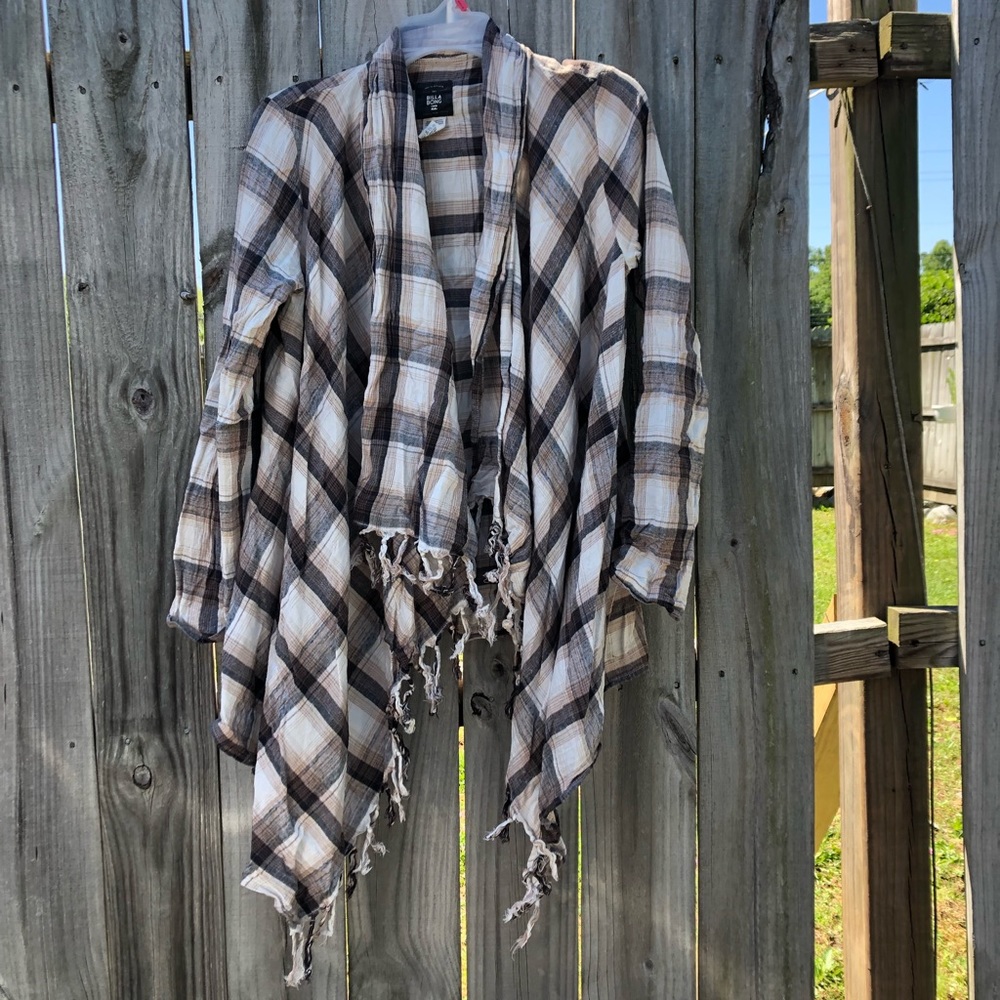 Plaid Cardigan